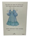 Vintage Happy Birthday Paper Doll Sherrie Greeting Card Hallmark