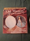 Vintage  old Masters  Stow Away Mirror Make Up Plain   Magnifying New In Box