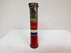 Vintage Antique C 1910 Union Leader Vertical Uncle Sam Pocket Tobacco Tin Can