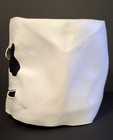 Marshmello Dj Like Costume Mask White Full Face With Black Mesh Eyes Mouth