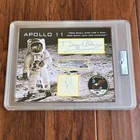 Apollo 11 Crew Signed Card Autographs Neil Armstrong Buzz Aldrin Collins   Psa