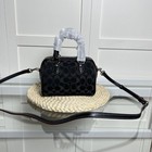 Coach Mini Rowan Crossbody Bag Signature Denim Black Co963 Outlet New Jpn