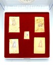 Rare Genuine Thai Buddha Amulet Phra Somdej Lp Tho Set 5 Pcs Wat Rakang Wealth