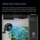 Cloudray A6  Grow Tent Clip Fan 6     Weatherproof Ip-54  Manual Swivel