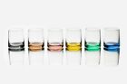     verolux Premium Colored Water Beverage Drinking Glasses Heavy Base     Set Of 6