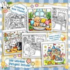 5pcs Coloring Book For Adults Relaxation  Arts And Crafts Colorful 
