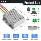 240w Golf Cart Voltage Reducer 48v 36v To 12v 20a Step Down Converter For Car