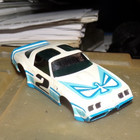 Aurora Afx Pontiac Firebird  2 Slot Car White Blue