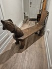 Antique Indeginous Tribal Hand Carved Ironwood Bench Made In Borneo