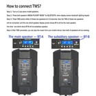 15  4000w Pa Powered Speaker  Active Karaoke Speaker Bluetooth Tws Audio Speaker