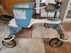 Vintage Classic 1950   s Taylor Tot Baby Stroller Walker Blue White With Handle