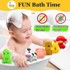 Mold Free Baby Bath Toys - No Hole Bath Toys For Kids Ages 1-3   Floating Toys  