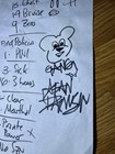 Jean Dawson Signed 2023 Tour Setlist Rare Chaos Now Glimmer Of God Pixel Bath