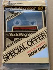 Vintage Factory-sealed 2-pack Of Audiomagnetics High Bias 90-min  Cassette Tapes