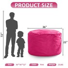 Bean Bag Chair For Adults Big Beanbag Velvet Fabric Large Pink