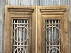 Antique French Double Doors  44x86  Iron Wood Doors  European Doors D206