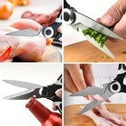 Heavy Duty Kitchen Scissors Stainless Steel Multifunction Poultry Vegetable Nut 