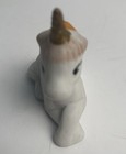 Vintage Hand Painted White Rainbow White Baby Unicorn Ceramic Figurine