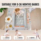 New Baby Travel Crib And Play Yard  Folding Baby Playpen With Soft Mattress Pa