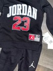 Nike Jordan 2 Piece Set Black Hoodie   Sweatpants Baby Toddler 2t Nwt