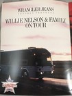 Willie Nelson   Family 1986 Wrangler Tour Concert Program Near Mint W  Poster