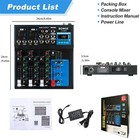 Bomge 4 Channel Mini Dj Audio Sound Mixer Interface With Mp3  Usb  Bluetooth