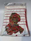 Bucilla  holiday Spray  Stamped Christmas Cross Stitch Tablecloth Apron Napkin