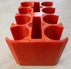 Marbled Red Bakelite Catalin Poker Caddy Chips Holder Vintage 800 Grams