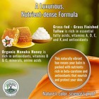 Manuka Honey Frankincense Tallow Balm  Handmade Grass-fed Beef Tallow  Hydrating