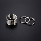 100 Pack 1 Inch 25mm Metal Key Rings Split Keyrings For Home Car Office Keys