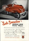 1949 Paper Ad Natural Doll Stuffed Animal Murray Ohio Station Wagon Pedal Car