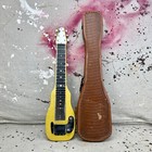 1953 Fender Champion Lap Steel Guitar 1950 s -yellow Pearloid W  Original Case