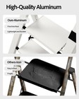 3 Step Ladder Lightweight Aluminum Folding Stool Anti-slip Pedals 330lbs