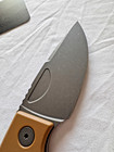 Super Rare  Oz Machine Co Roosevelt Fixed Blade Stonewashed Magnacut Tan G10