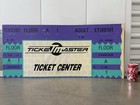      Rare Vintage 1980s Ticket Master Retro Pop Music Concert Ticket Center Sign