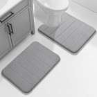 Memory Foam Toilet Bath Mat U-shaped  Commode Contour Rug  Soft And Comfortable 