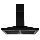 24 30 36 In Wall Mount Range Hood Kitchen Vent Black Stainless Steel 3-speed New