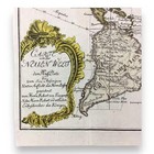 1771 Map  carte Von Der Neuen Welt  By Vaugondy     Rare Copper Engraving