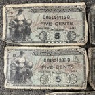 Military Payment Certificate 5 10 25 Cents Series 481     Lady Columbia Design