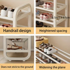 6 Tier Metal Shoe Rack Space Saving 30 Pair Storage Organizer Entryway Closet
