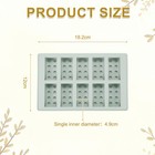 Beeswax Candle Mould 12cm X 18 2cm 10grids Building Blocks Reusable Module Grey