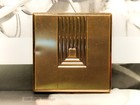 Max Factor Hollywood Gold Tone Art Deco-vintage Powder Compact-make Up-mirror-1m