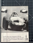 Champion Spark Plugs Dependable Indianapolis 500 Jones Vintage Print Ad 1963