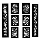 Henna Tattoo Stencil Sticker Reusable Mehandi Women Girls Kids 25 Pieces