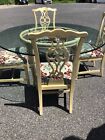 60    Dining Set - 5 Pieces Floral Pattern Chairs  Beautiful Vintage Set