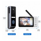 Smart Video Camera Door Bell Wireless Security Doorbell Intercom 4 3inch Monitor