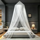 Mengersi White Bed Canopy Netting For Twin Full Queen King