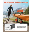 Kffkff 200 Lbs Capacity Foldable Kayak Cart With 10-inch Tires
