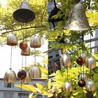 6 Copper Bell Wind Chimes     Outdoor Garden Hanging Decor