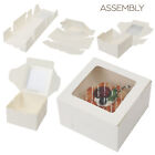 60 Pack 4 In Bakery Boxes Small Treat Boxes Cookie Boxes With Window Pastry Box